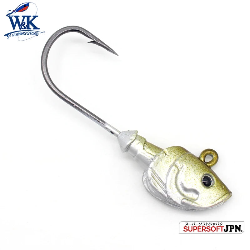 2pcs/pk 60g Jig Head 7/0 JIG Hook for Soft Lure Saltwater Fishing Lures at 11cm 14cm ULO Shad Seabass Cod Halibut FIshing Hooks