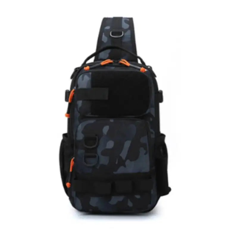 Fishing Lure Backpack with Rod Holders Chest Bag Molle Multi-functional Waist Bags Outdoor Hiking Shoulder Rucksack Large Case