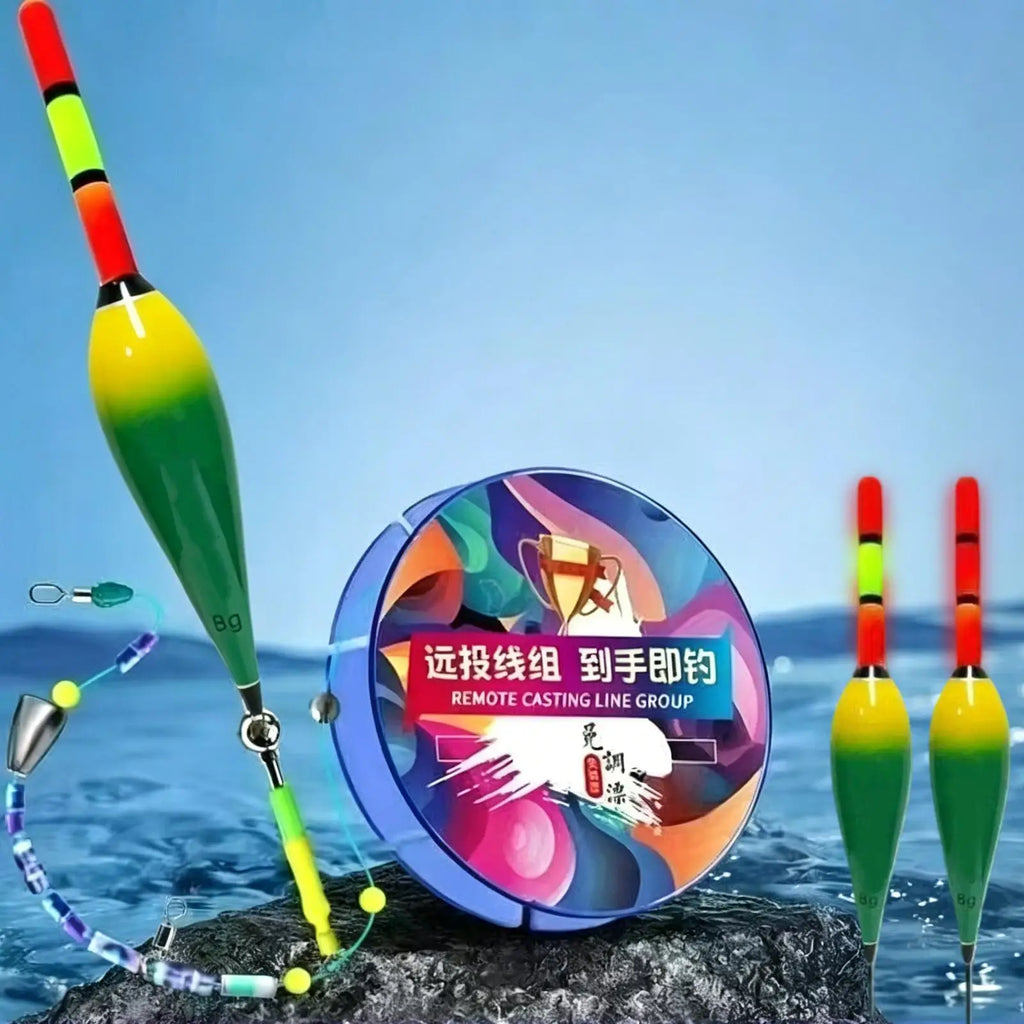 Automatic Bobber Fishing Line Set with Float for Anglers Easy Casting and Smooth Retrieval Outdoor Fishing Tackle Accessories