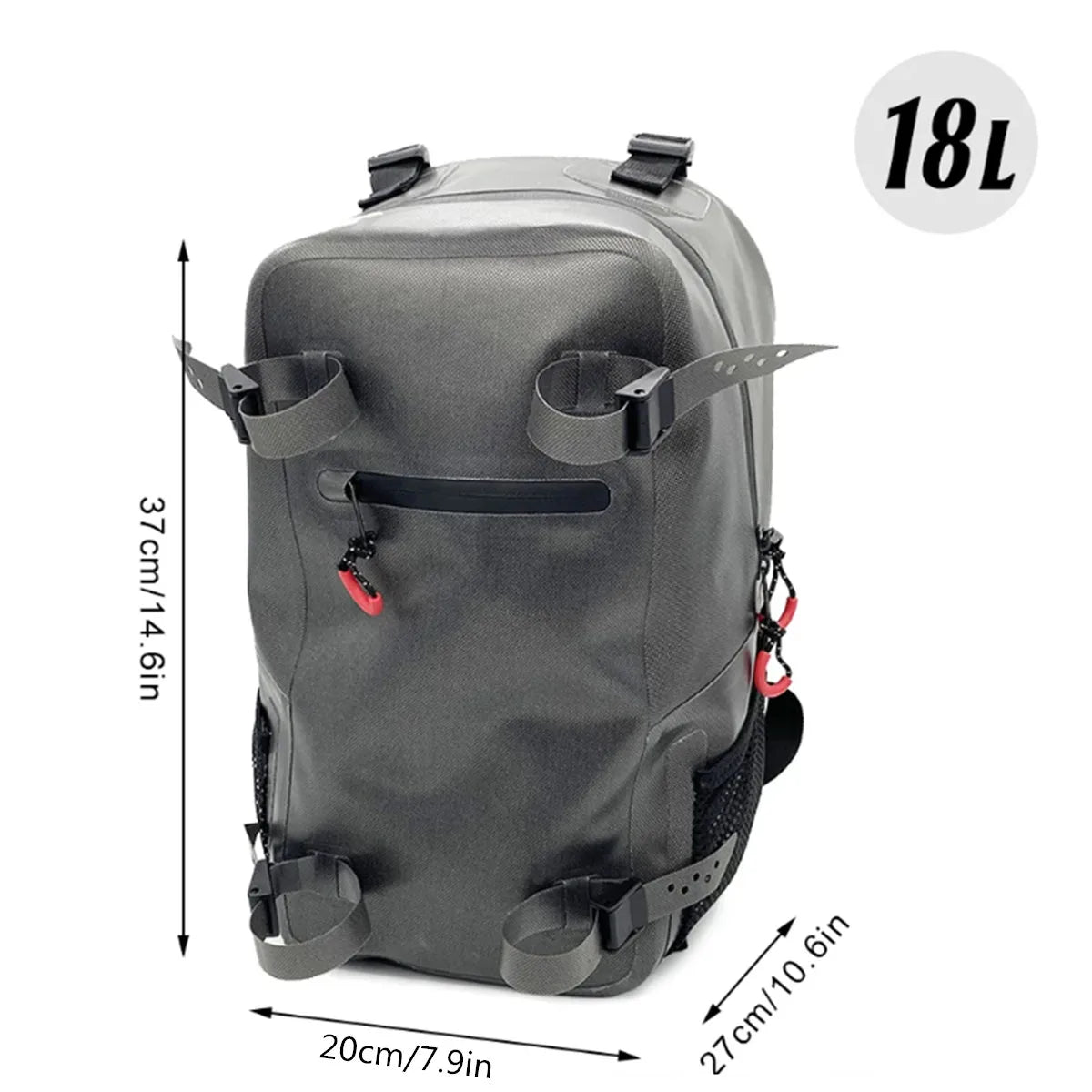 Fishing Backpack Portable Fishing Gear Bag with Rod Holder Outdoor Sports Backpack Shoulder Bag for Fishing Hiking Camping