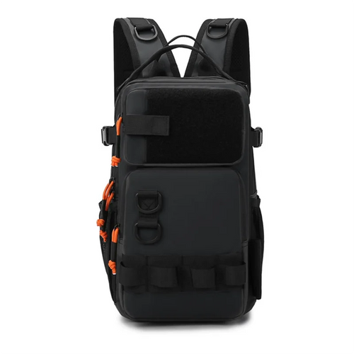 A06F-Fishing Lure Backpack With Rod Holders Chest Bag Waist Bags Outdoor Hiking Shoulder Rucksack Large Case