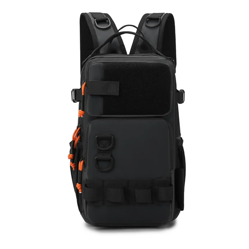 A06F-Fishing Lure Backpack With Rod Holders Chest Bag Waist Bags Outdoor Hiking Shoulder Rucksack Large Case
