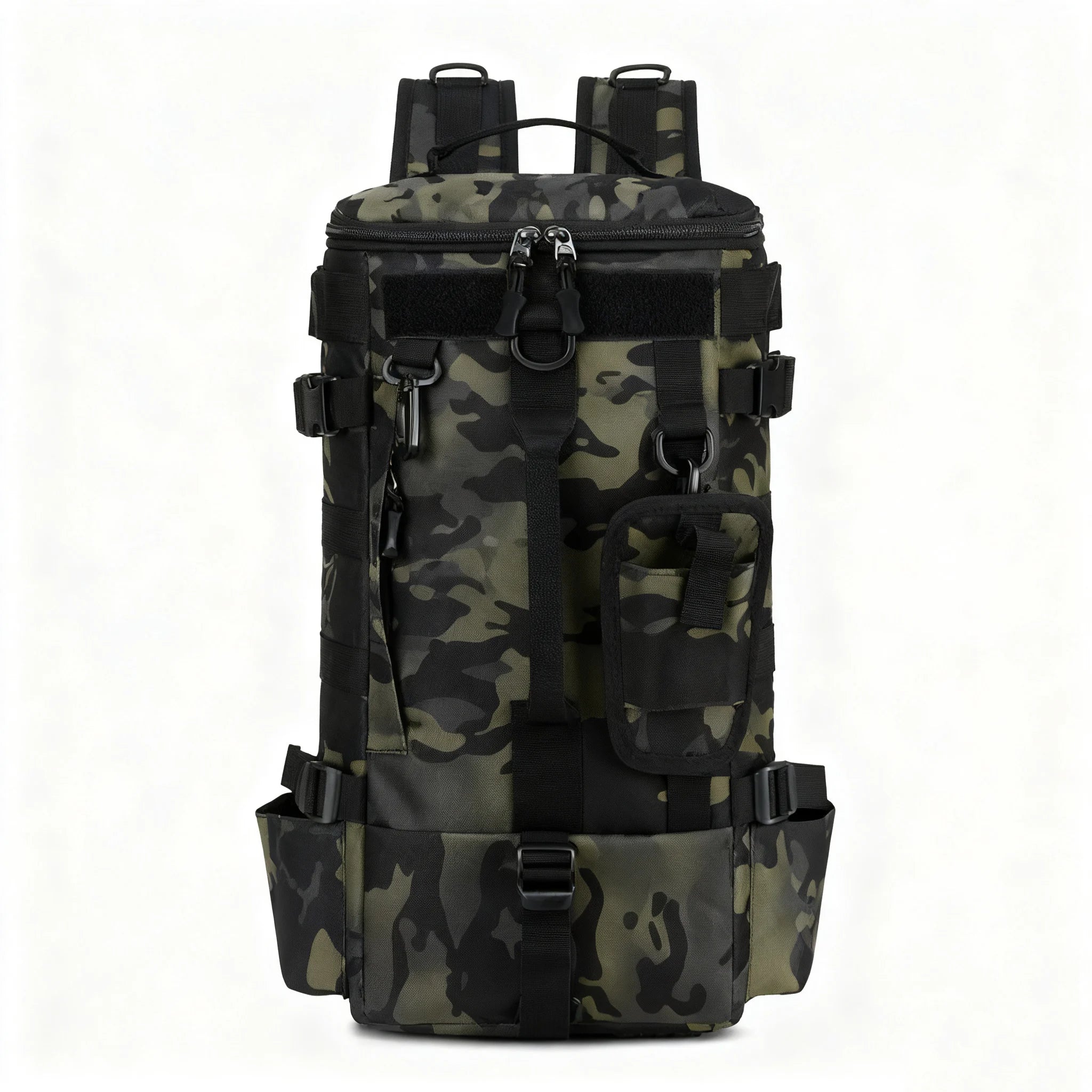 Multifunctional Fishing Backpack Tackle Bag with Rod Holders Fish Equipment Storage Waterproof Wear-resistant Outdoor Sports Bag