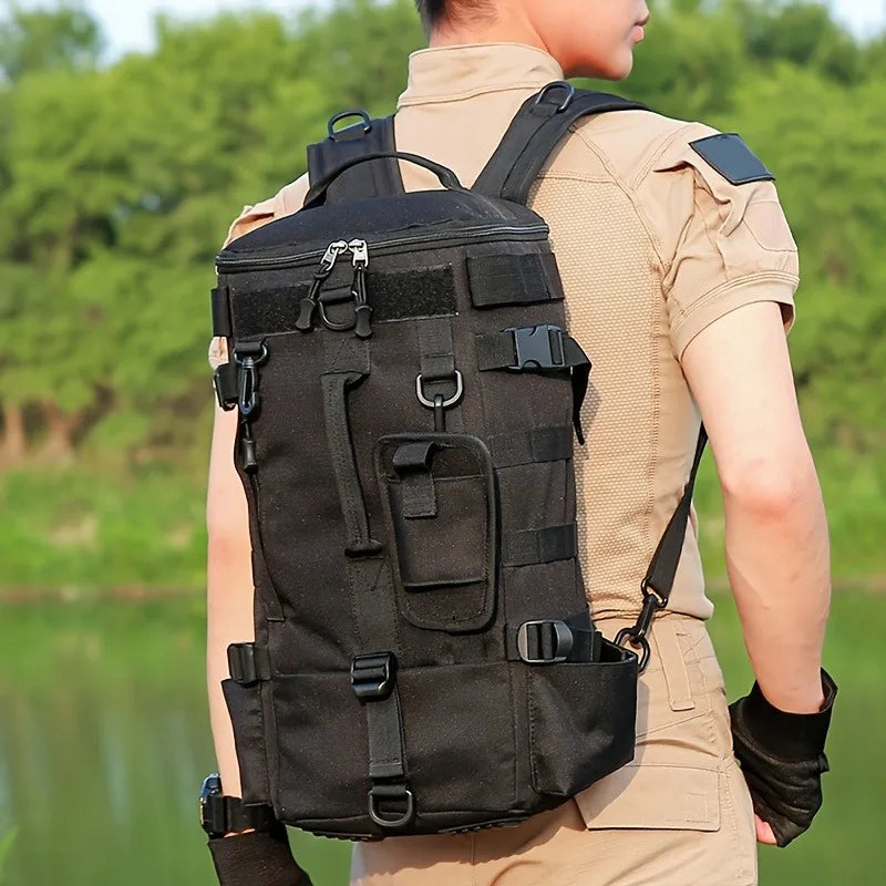 This multi-functional outdoor fishing backpack can also be used as a travel picnic bag, suitable for fishing and picnics.