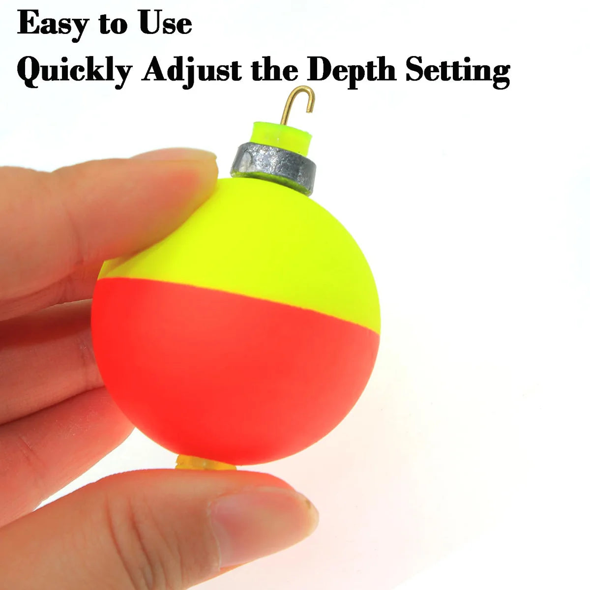 Fishing Bobbers Floats  Foam Snap on Float Weighted Bobbers  Fishing Push Button Snap-on Bobbers Spring Oval Fishing Floats