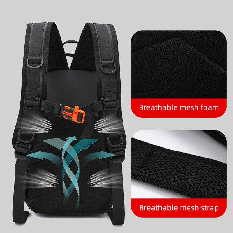 Fishing Lure Backpack with Rod Holders Chest Bag Molle Multi-functional Waist Bags Outdoor Hiking Shoulder Rucksack Large Case