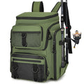 Fishing Backpack with Rod Holders Multifunctional Fish Tackle Rucksack Lure Organizer Storage Bag Outdoor Hiking Hunting Bagpack