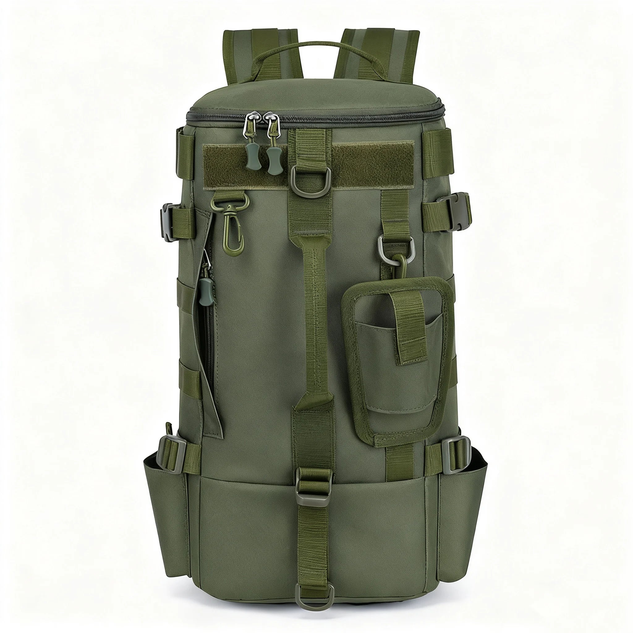 Multifunctional Fishing Backpack Tackle Bag with Rod Holders Fish Equipment Storage Waterproof Wear-resistant Outdoor Sports Bag
