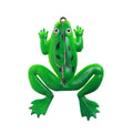4Pcs Frog fishing Lure Soft Tube Bait Plastic Fishing Lure with Fishing Hooks Topwater Ray Frog Artificial 3D Eyes
