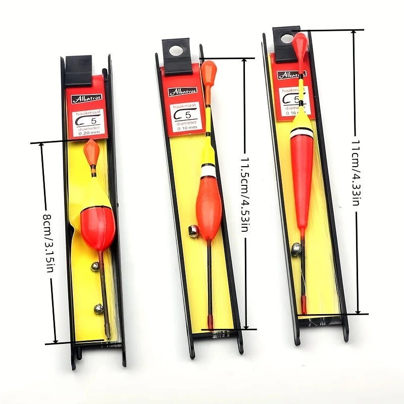3PCS Beginner-Friendly Fishing Float Set - Shallow Water Bobber Rig with Upright Floats