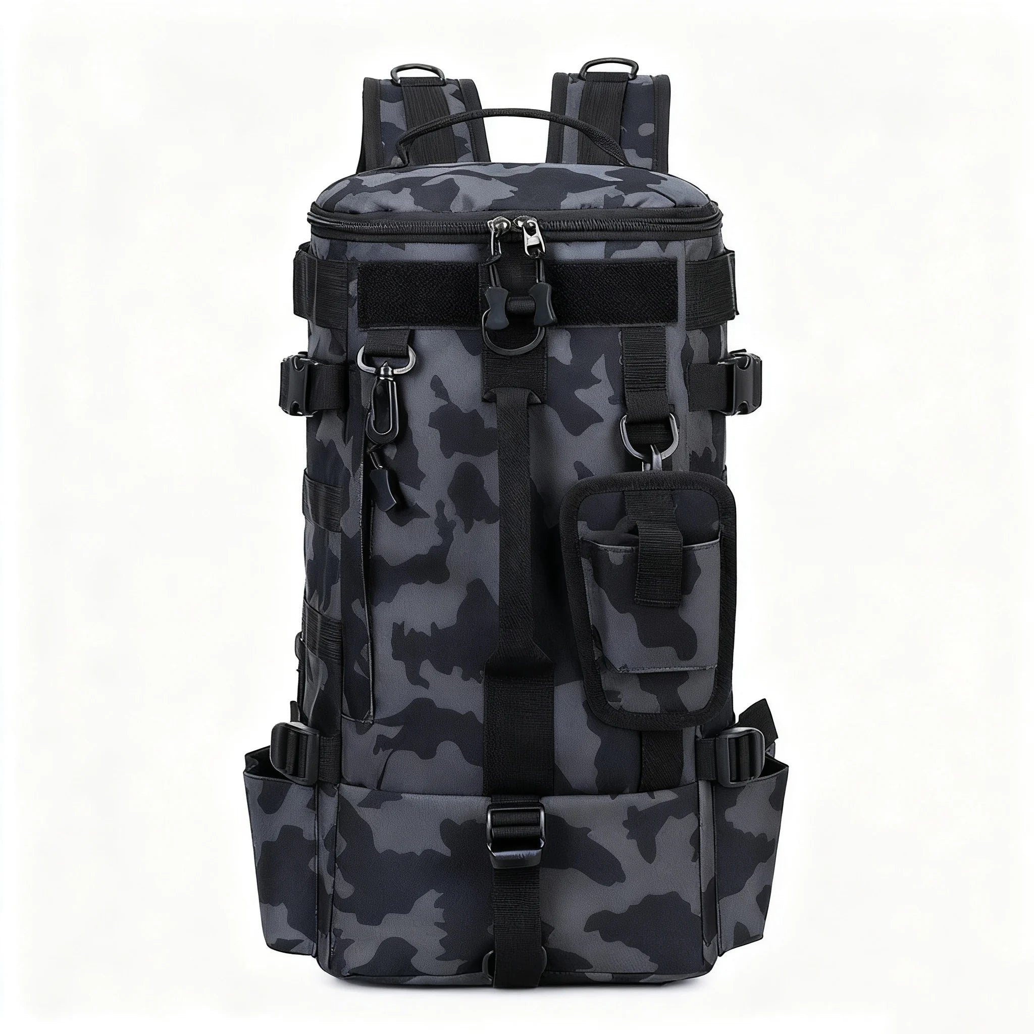 Multifunctional Fishing Backpack Tackle Bag with Rod Holders Fish Equipment Storage Waterproof Wear-resistant Outdoor Sports Bag