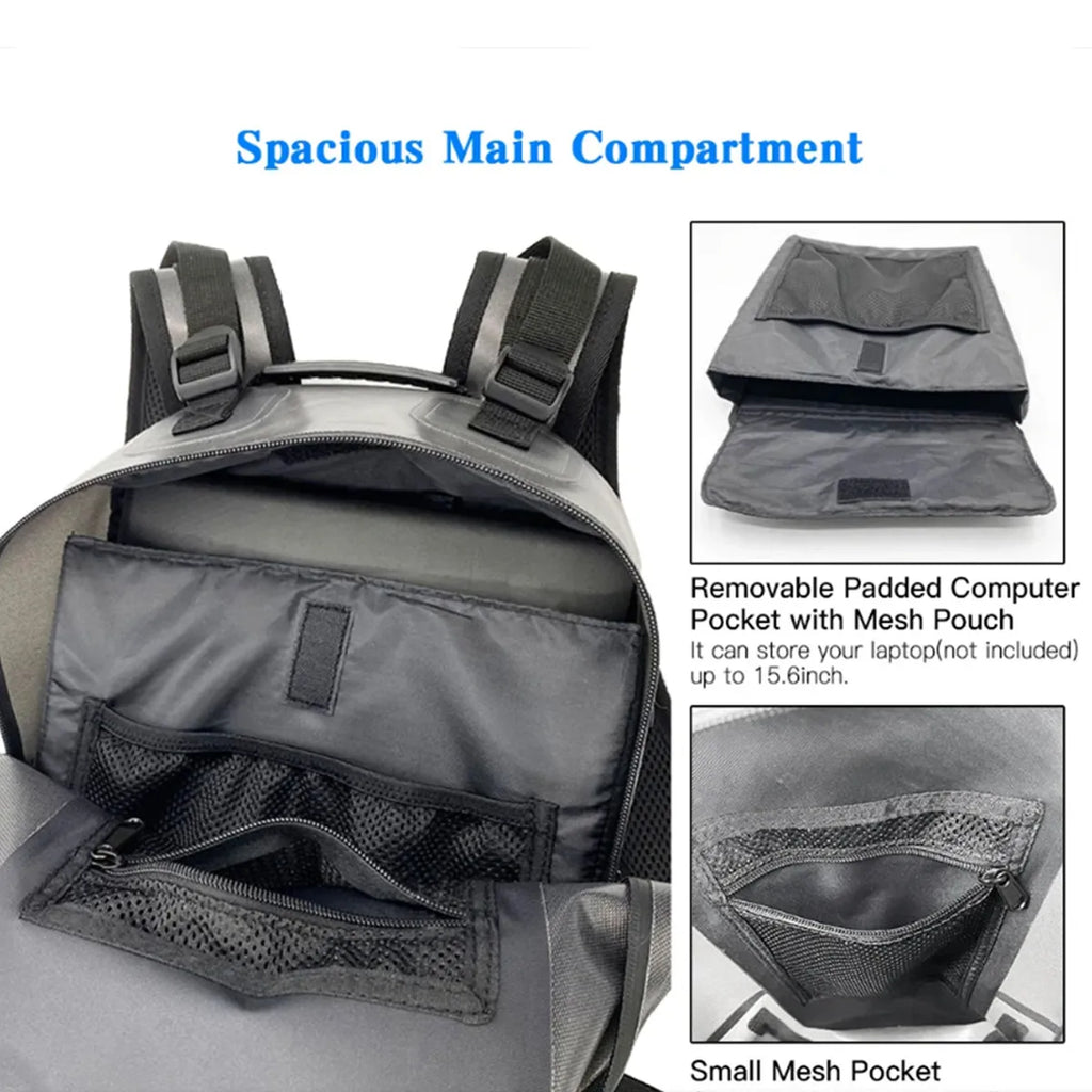 Fishing Backpack Portable Fishing Gear Bag with Rod Holder Outdoor Sports Backpack Shoulder Bag for Fishing Hiking Camping