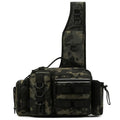 Fishing Tackle Backpack Lure Box Gear Storage Bag Fanny Pack for Men Fly Fishing Backpack with Rod Holder Sling Shoulder Bag